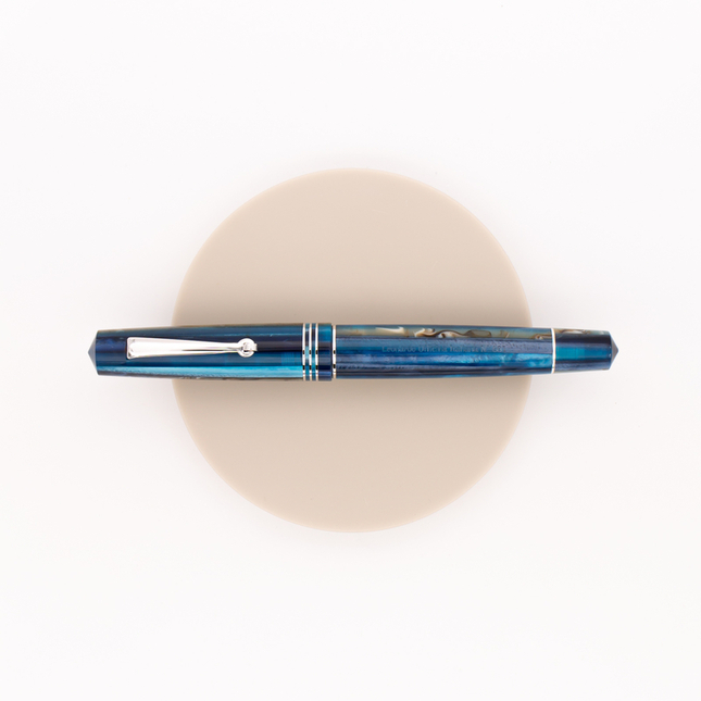 Leonardo Officina Italiana Momento Zero Fountain Pen Hawaii & Rhodium