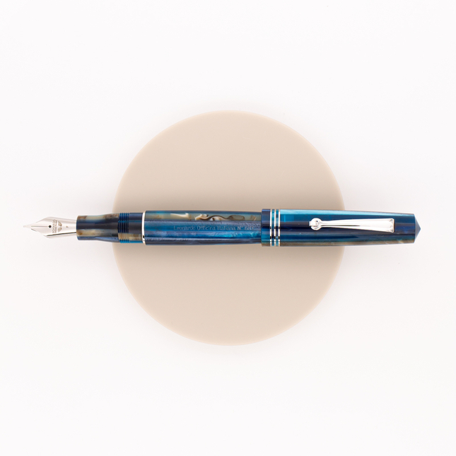 Leonardo Officina Italiana Momento Zero Fountain Pen Hawaii & Rhodium