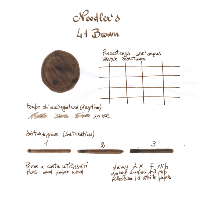 Noodler's 41 Brown Ink Bottle 3 oz