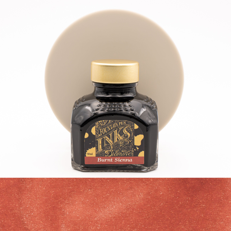 Diamine Burnt Sienna Ink Bottle 80 ml