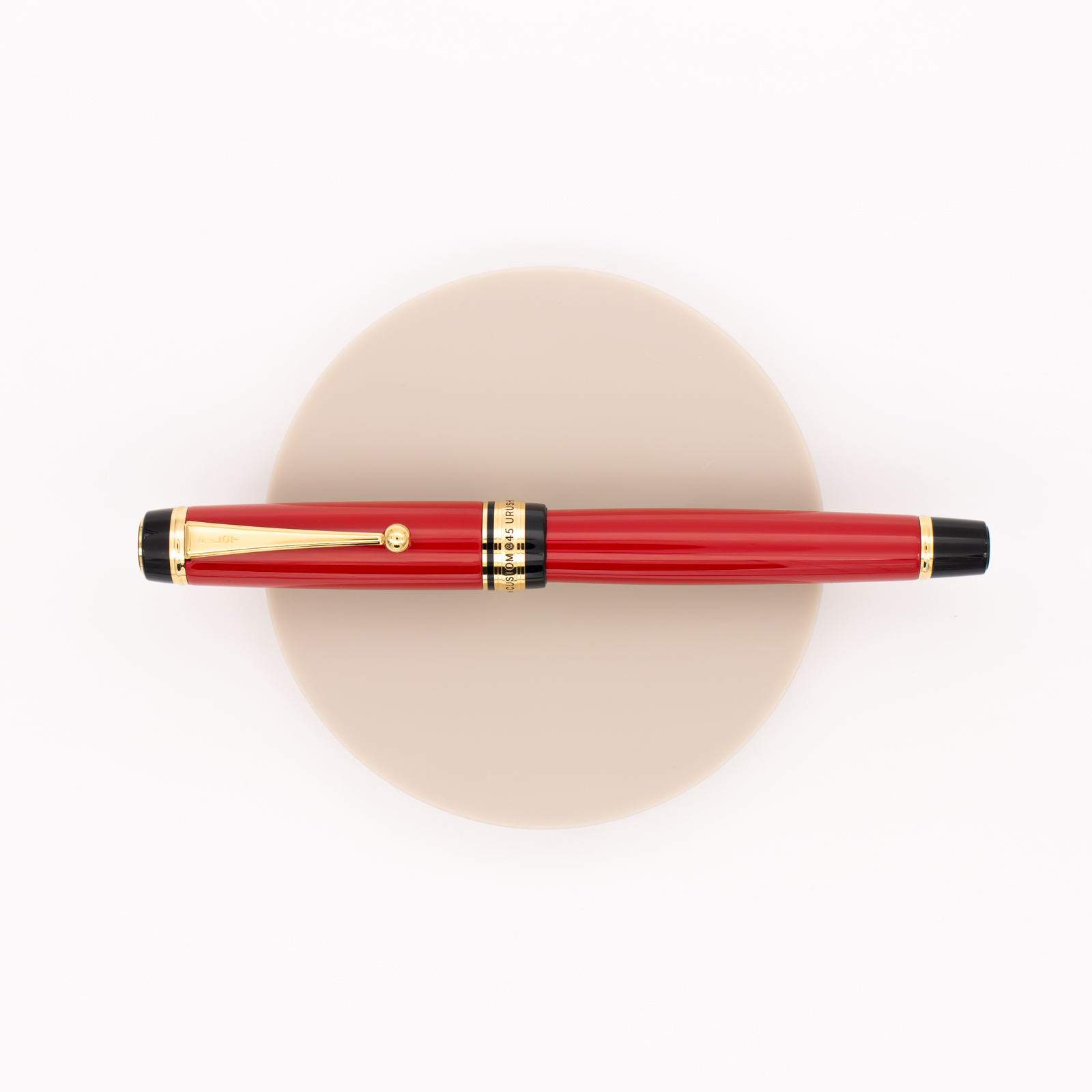 Pilot Custom 845 Urushi Fountain Pen Vermilion Red Ebonite