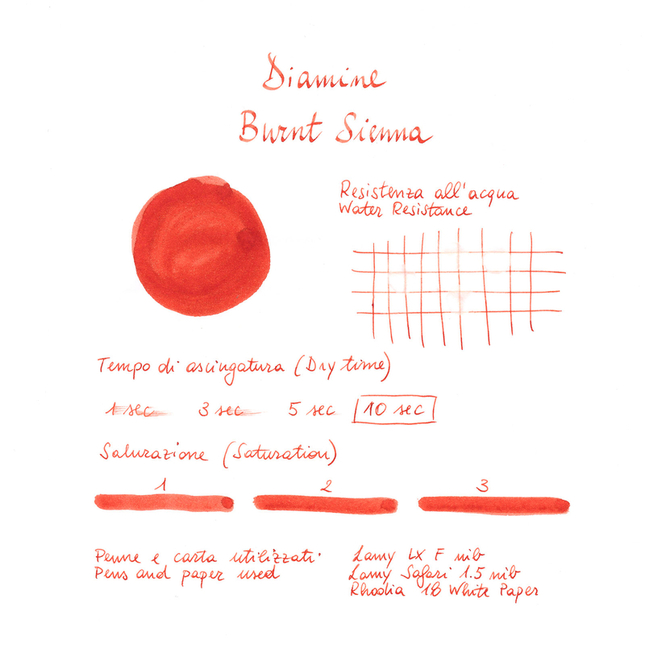 Diamine Burnt Sienna Inchiostro 30 ml