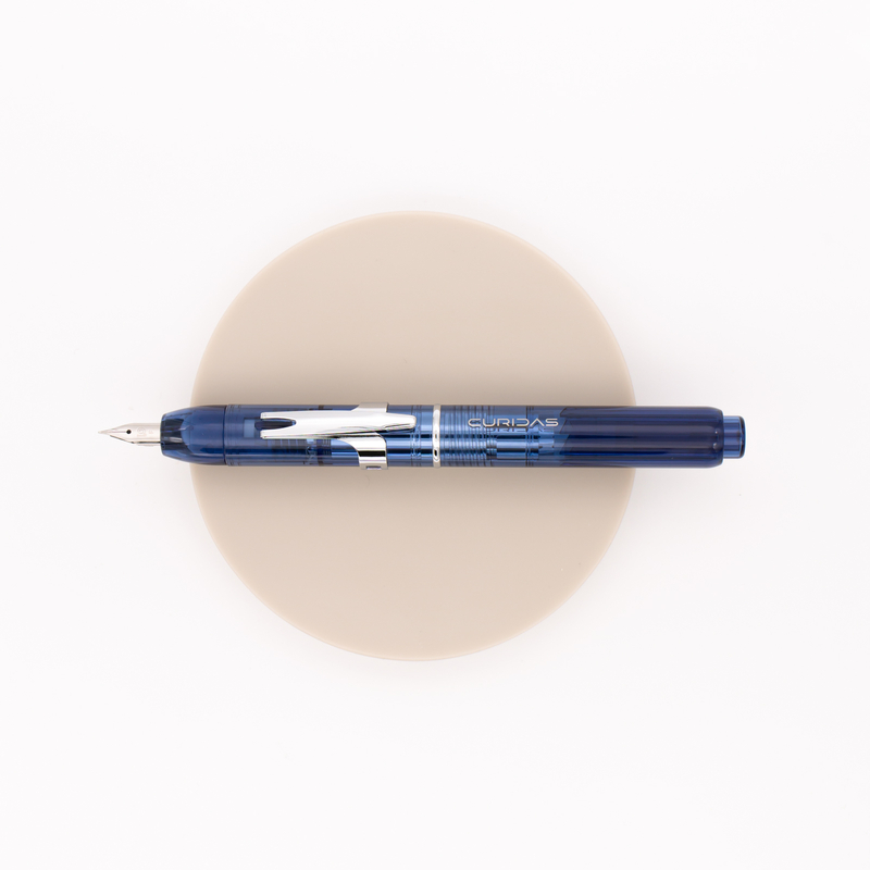 Platinum Curidas Retractable Fountain Pen Abyss Blue