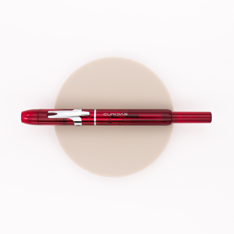 Platinum Curidas Retractable Fountain Pen Gran Red