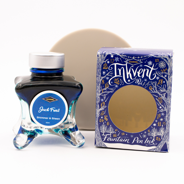 Diamine Inkvent Jack Frost Inchiostro 50 ml Blue Edition Shimmer & Sheen