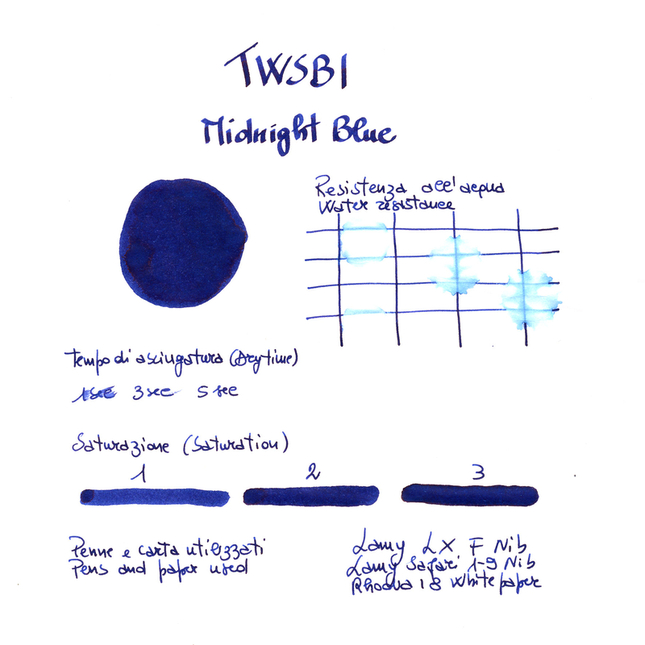 Twsbi Midnight Blue Inchiostro 70 ml