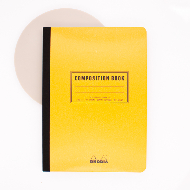 Rhodia Composition Book A5 Grid Orange