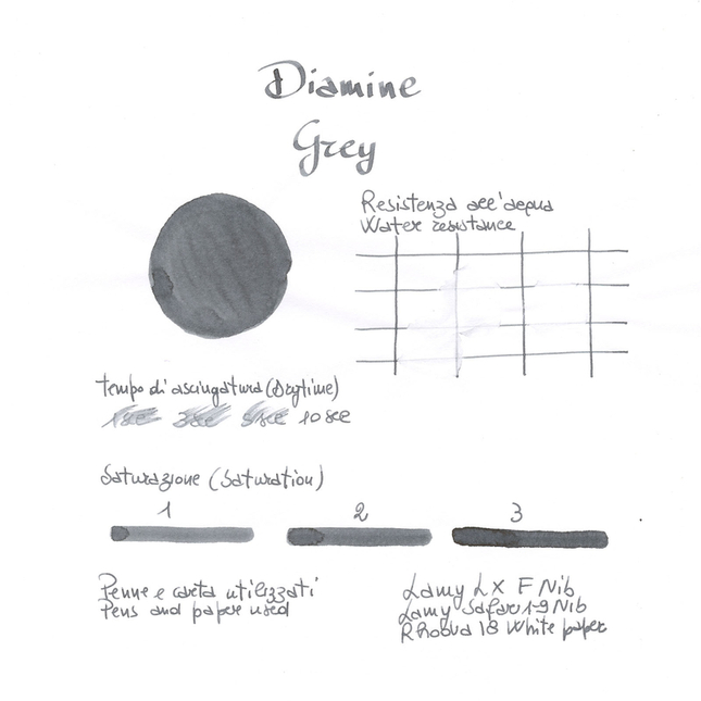 Diamine Grey Inchiostro 30 ml