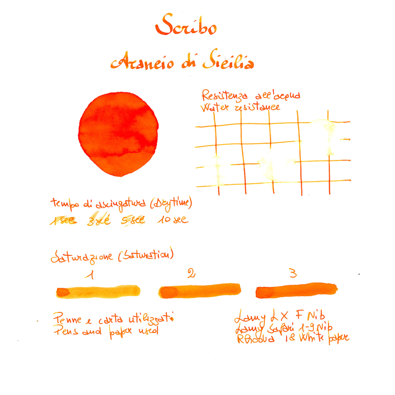 Scribo Arancio di Sicilia Ink Bottle 90 ml