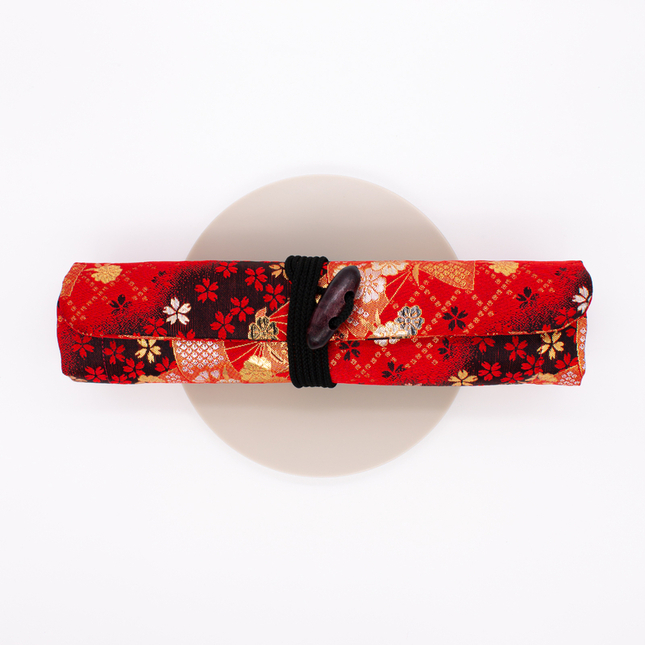 Taccia Kimono Pen Roll Nishijin for 4 Pens Sakura Festival