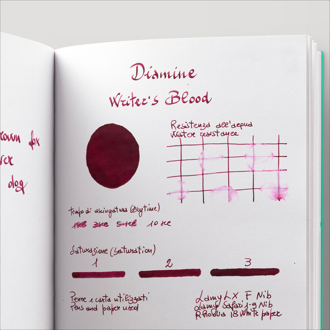 Diamine Writer's Blood Inchiostro 80 ml