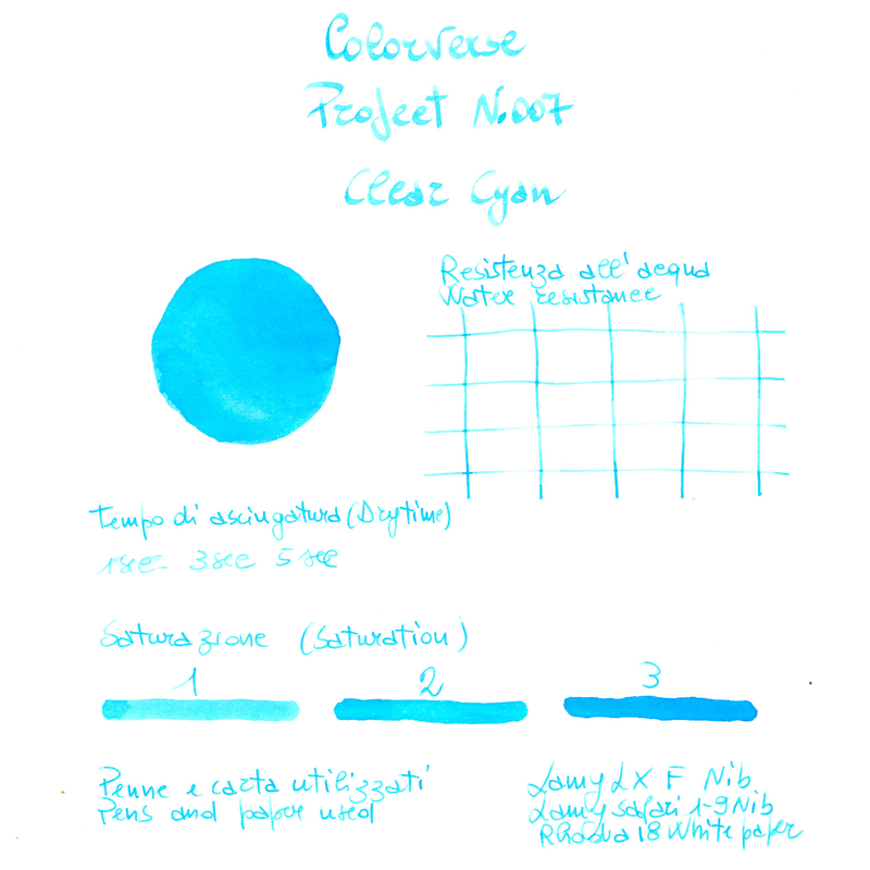 Colorverse Project Ink No. 007 Clear Cyan Inchiostro 65 ml