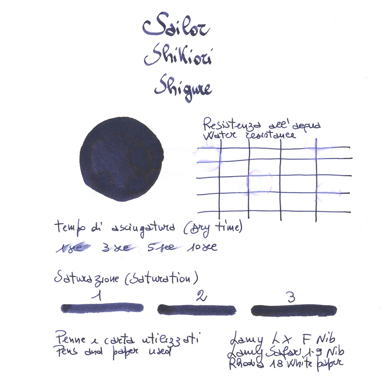 Sailor Shikiori Shigure 3 Ink Cartridges