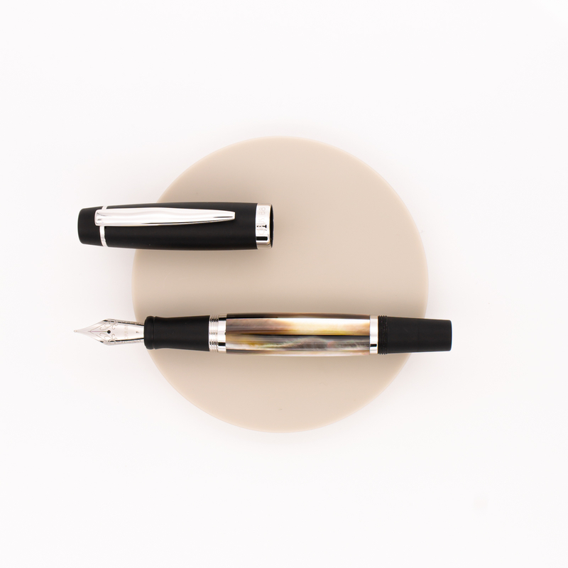 Opus 88 Premium Shell Fountain Pen Black Mother of Pearl