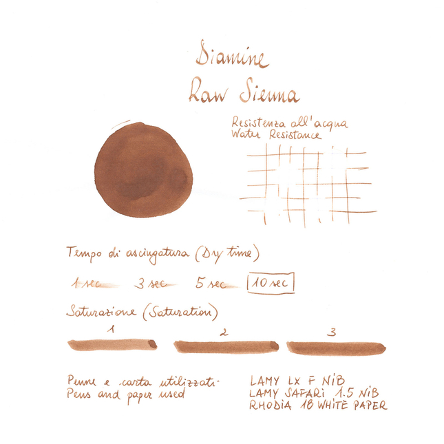 Diamine Raw Sienna Ink Bottle 30 ml