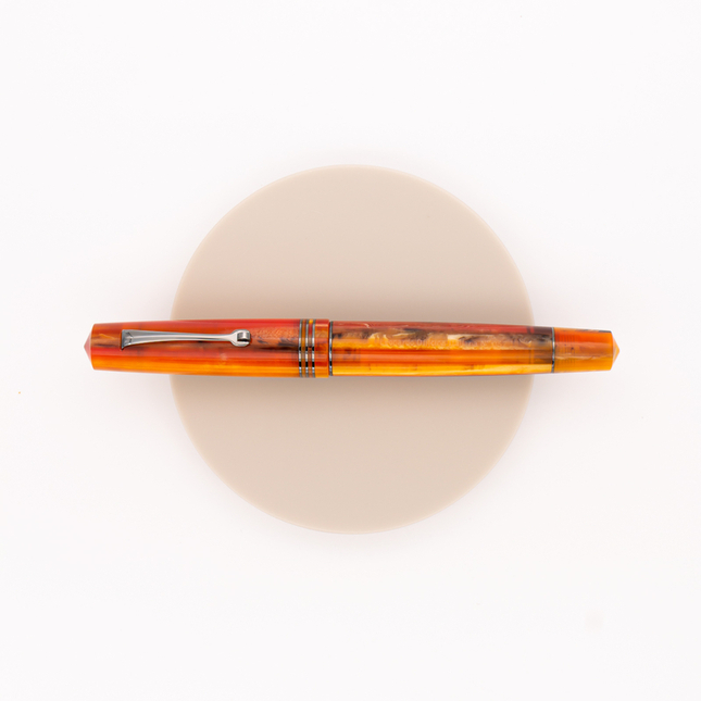 Leonardo Officina Italiana Momento Zero Fountain Pen Mango & Ruthenium 14 KT