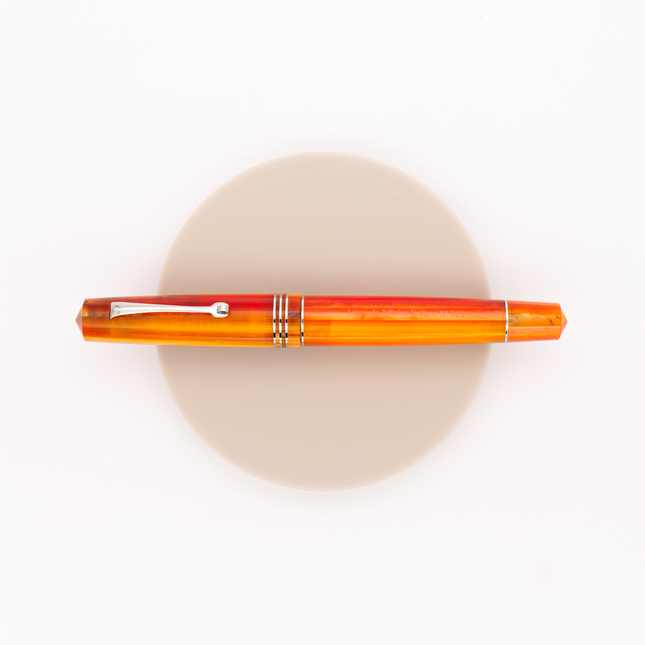 Leonardo Officina Italiana Momento Zero Fountain Pen Mango & Rhodium 14 KT