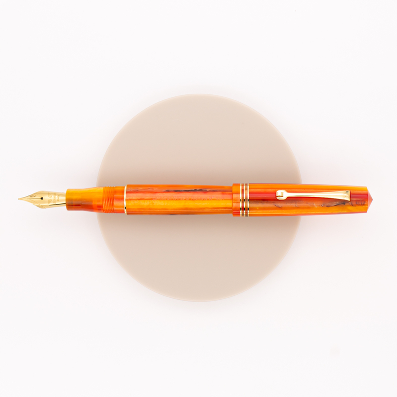 Leonardo Officina Italiana Momento Zero Fountain Pen Mango & Gold 14 KT