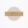 Traveler's Company Brass Template Bookmark Alphabet