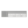 Midori Clip Ruler Segnalibro con Normografo Argento