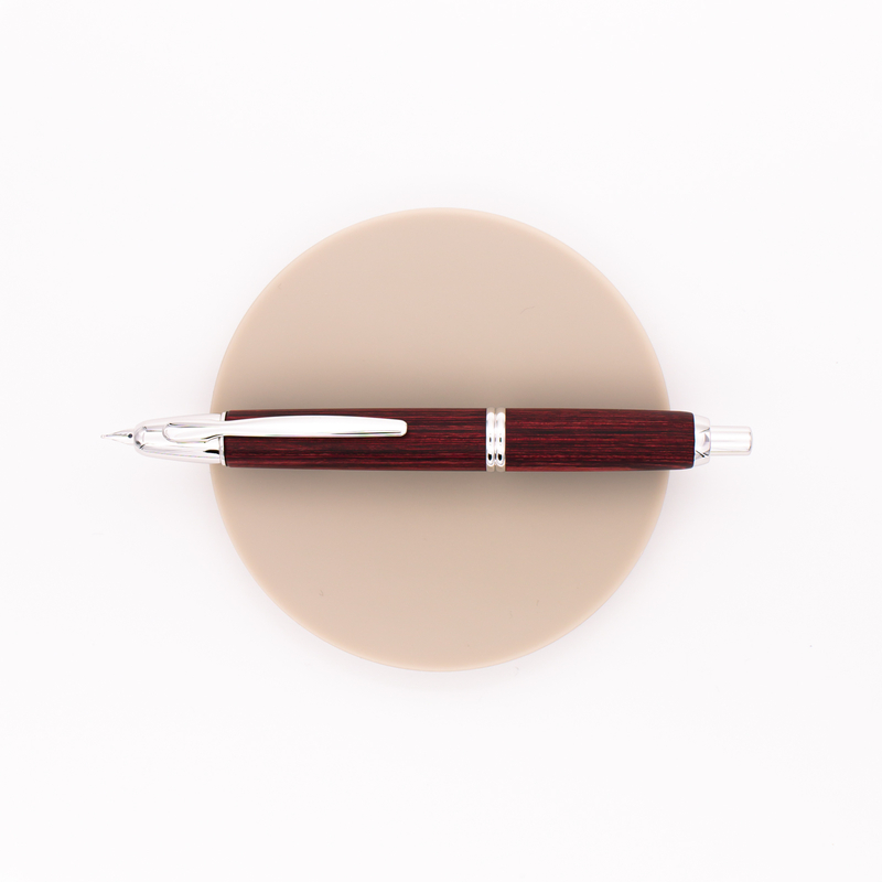 Pilot Capless Wood Fountain Pen Red Birch