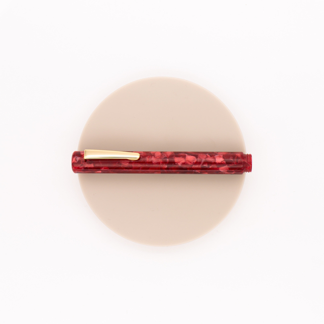 Hightide Attaché Marbled Penna Stilografica Rossa