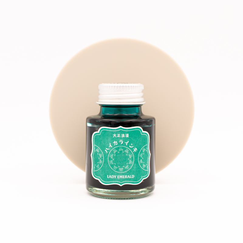 Guitar Taisho Roman Lady Emerald Ink Bottle 40 ml