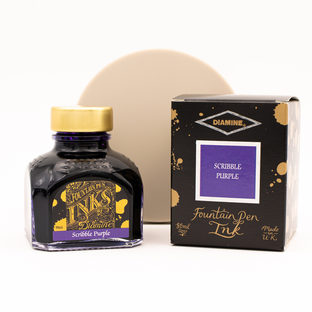 Diamine Scribble Purple Ink Bottle 80 ml