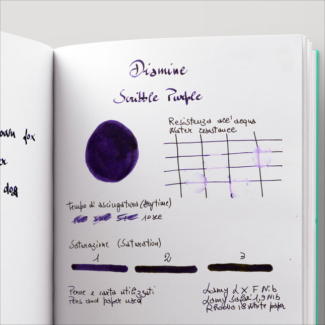 Diamine Scribble Purple Ink Bottle 80 ml