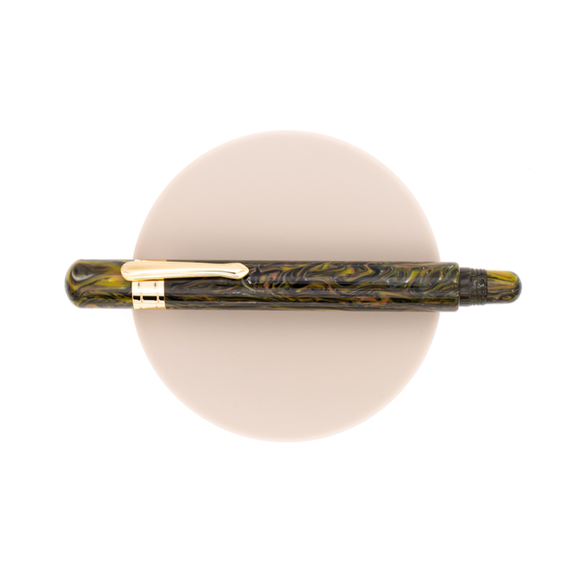 Taccia Covenant Fountain Pen Black Yellow 14 KT