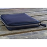 Galen Leather Zippered 5 Slots Pen Case with A6 Notebook Black