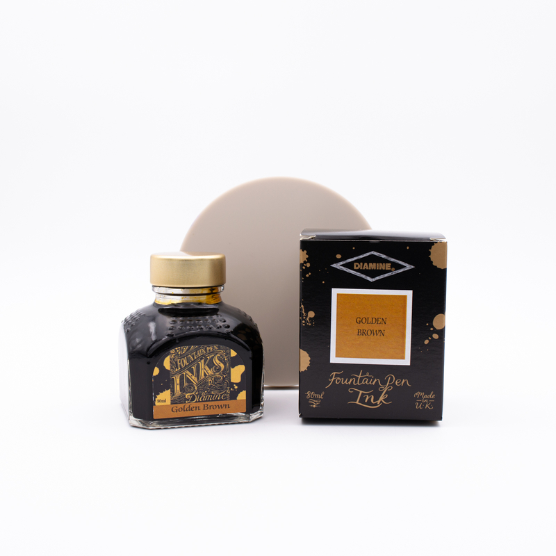 Diamine Golden Brown Ink Bottle 80 ml