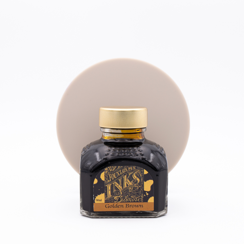 Diamine Golden Brown Ink Bottle 80 ml