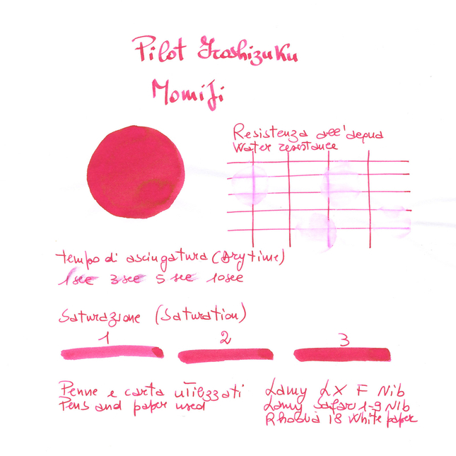 Pilot Iroshizuku Momiji 6 Cartucce