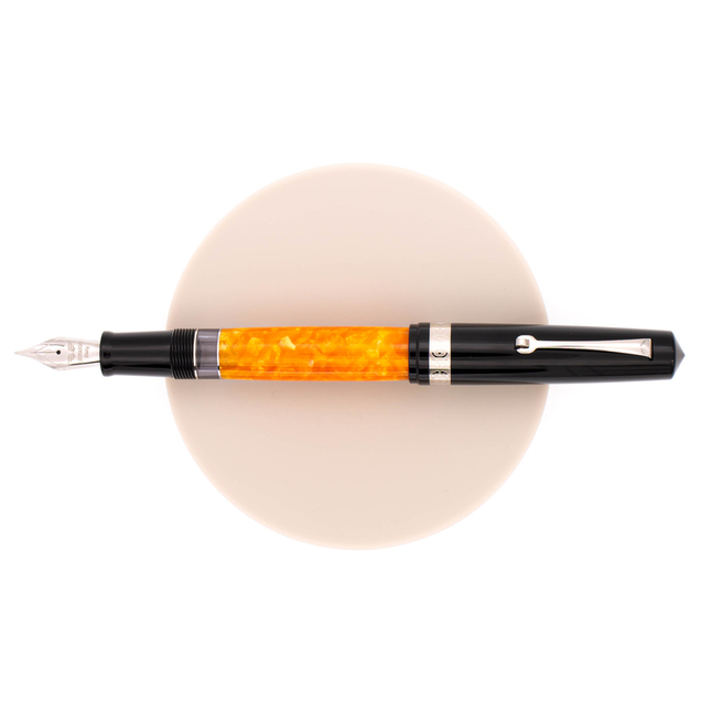 Leonardo Momento Magico Fountain Pen DNA & Rhodium 14 KT