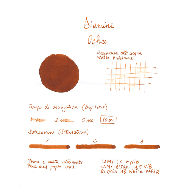 Diamine Ochre Inchiostro 80 ml