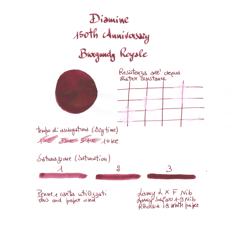 Diamine 150th Anniversary Burgundy Royale Inchiostro 40 ml