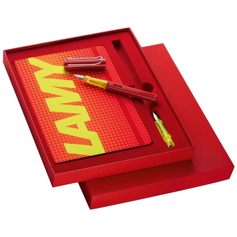 Lamy AL-star Fountain Pen Set Glossy Red Special Edition