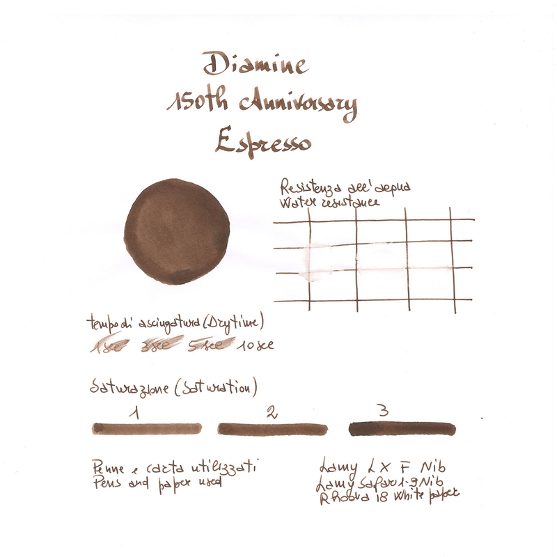 Diamine 150th Anniversary Espresso Inchiostro 40 ml