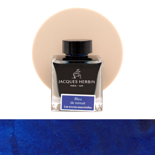 Jacques Herbin Bleu de Minuit Ink Bottle 50 ml