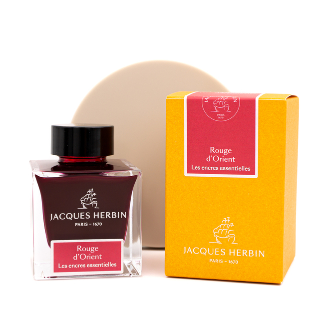 Jacques Herbin Rouge d'Orient Ink Bottle 50 ml