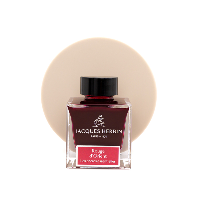 Jacques Herbin Rouge d'Orient Ink Bottle 50 ml