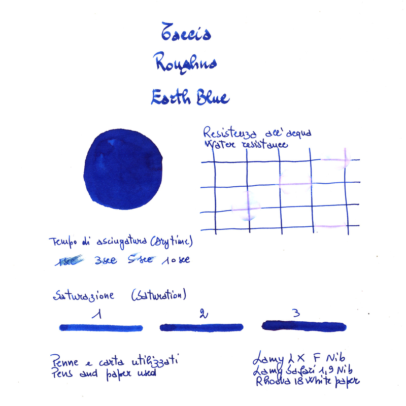 Taccia Roughna Earth Blue Ink Bottle 40 ml