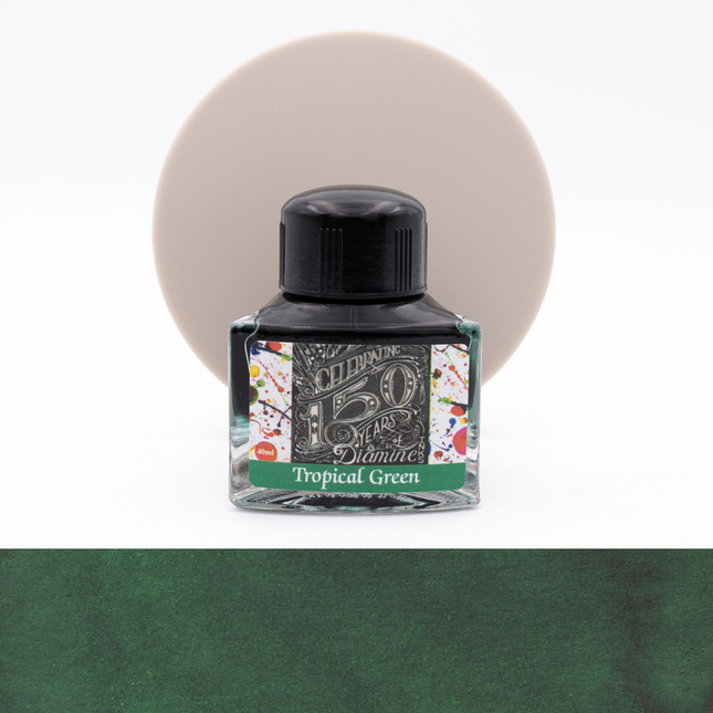 Diamine 150th Anniversary Tropical Green Ink Bottle 40 ml