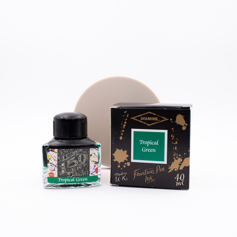 Diamine 150th Anniversary Tropical Green Ink Bottle 40 ml