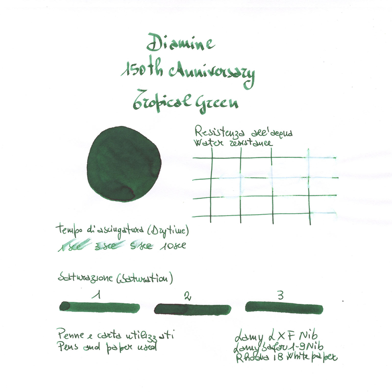 Diamine 150th Anniversary Tropical Green Inchiostro 40 ml