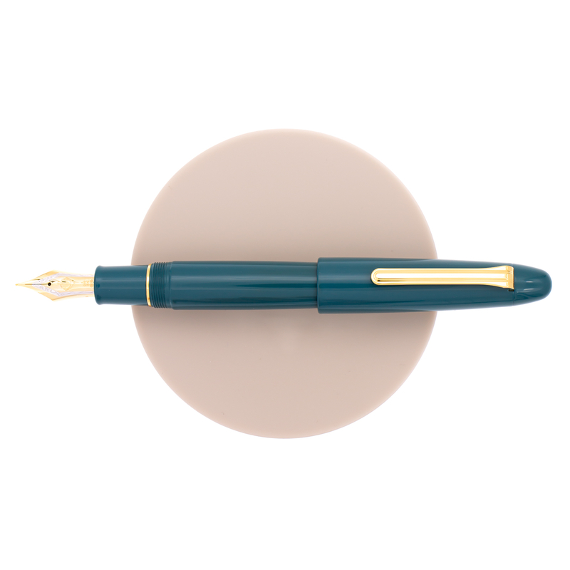 Sailor King of Pen Color Urushi Kaga Fountain Pen Teal Blue