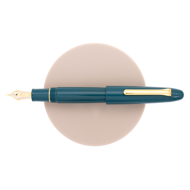 Sailor King of Pen Color Urushi Kaga Fountain Pen Teal Blue