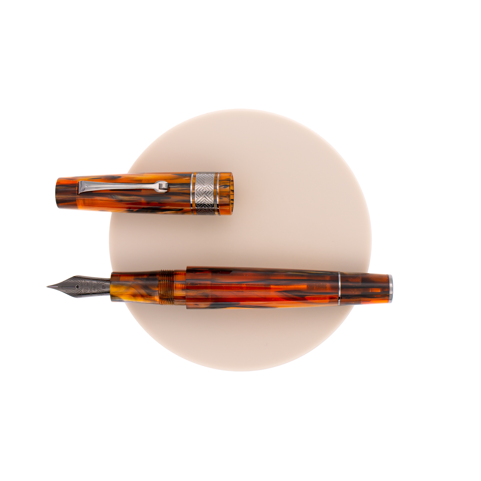 Leonardo Supernova Regular Fountain Pen Caramel & Ruthenium