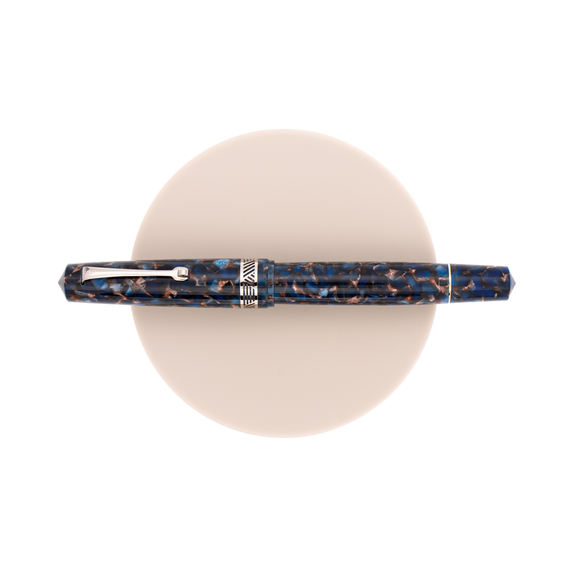 Leonardo Momento Magico Fountain Pen Pietra Salata & Rhodium